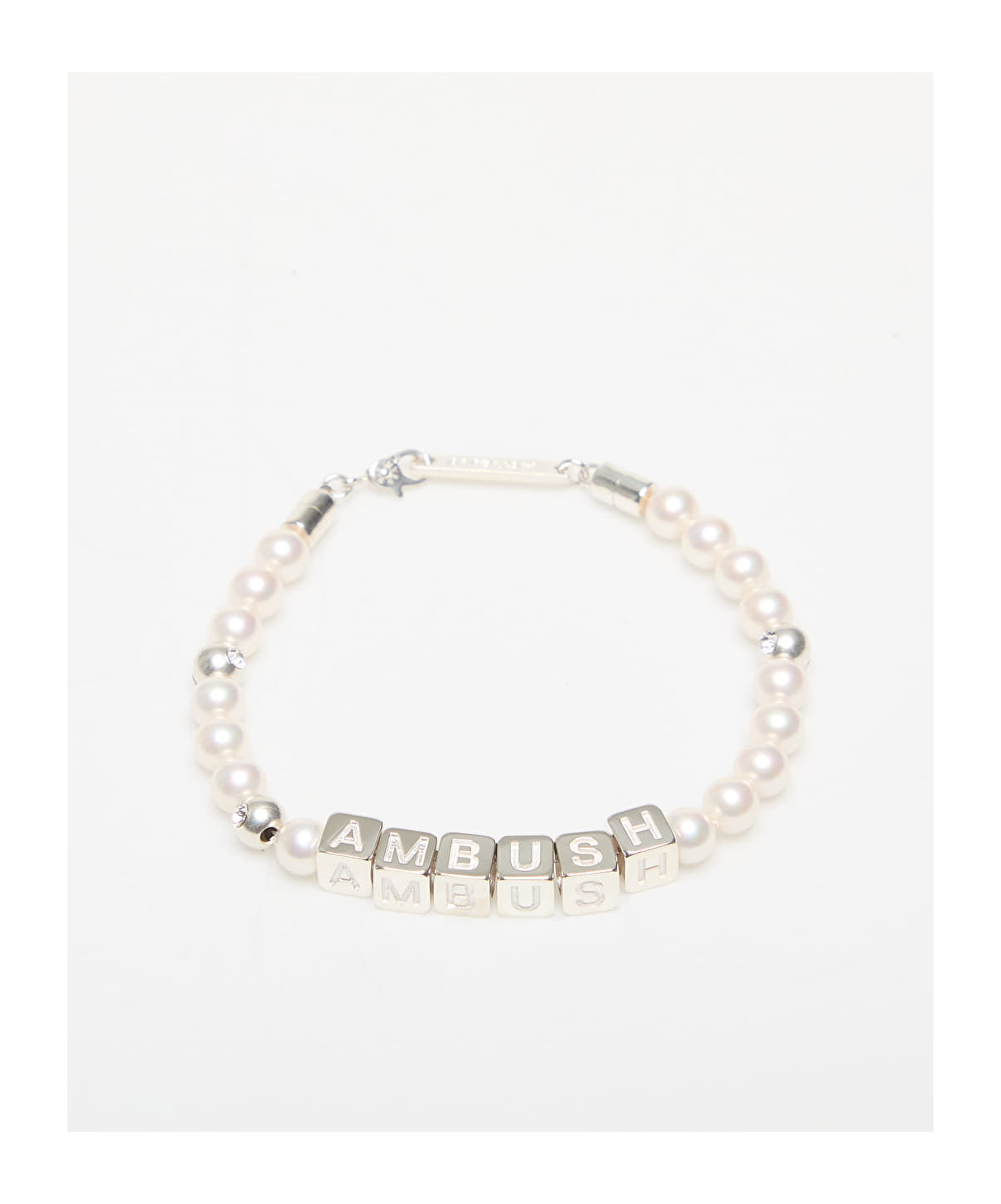 Ambush Letter Bracelet In White