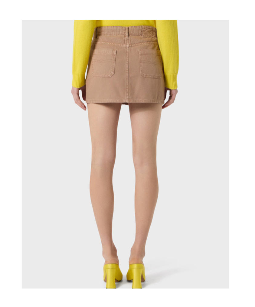 Blumarine Waist Loop Skirt In Nude