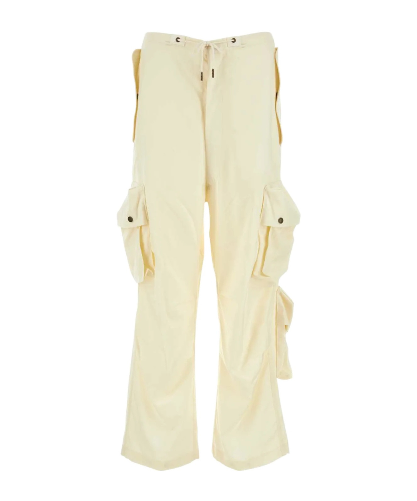 Darkpark Cream Wool Blair Cargo Pant In Neutral