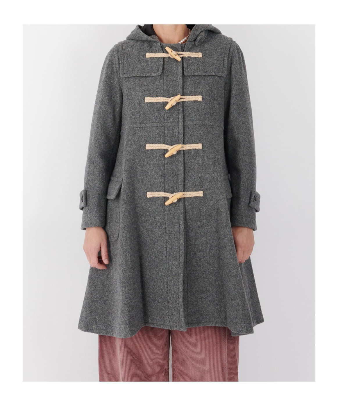 Comme Des Garçons Long-sleeved Coat In Gray
