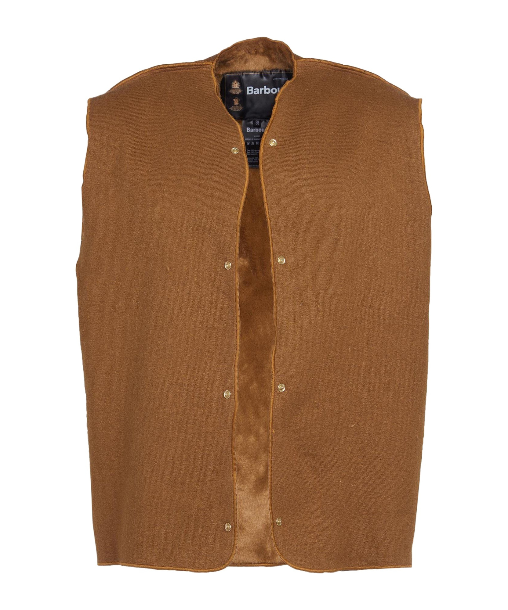 BARBOUR WARM PILE PRESS-STUD REVERSIBLE VEST