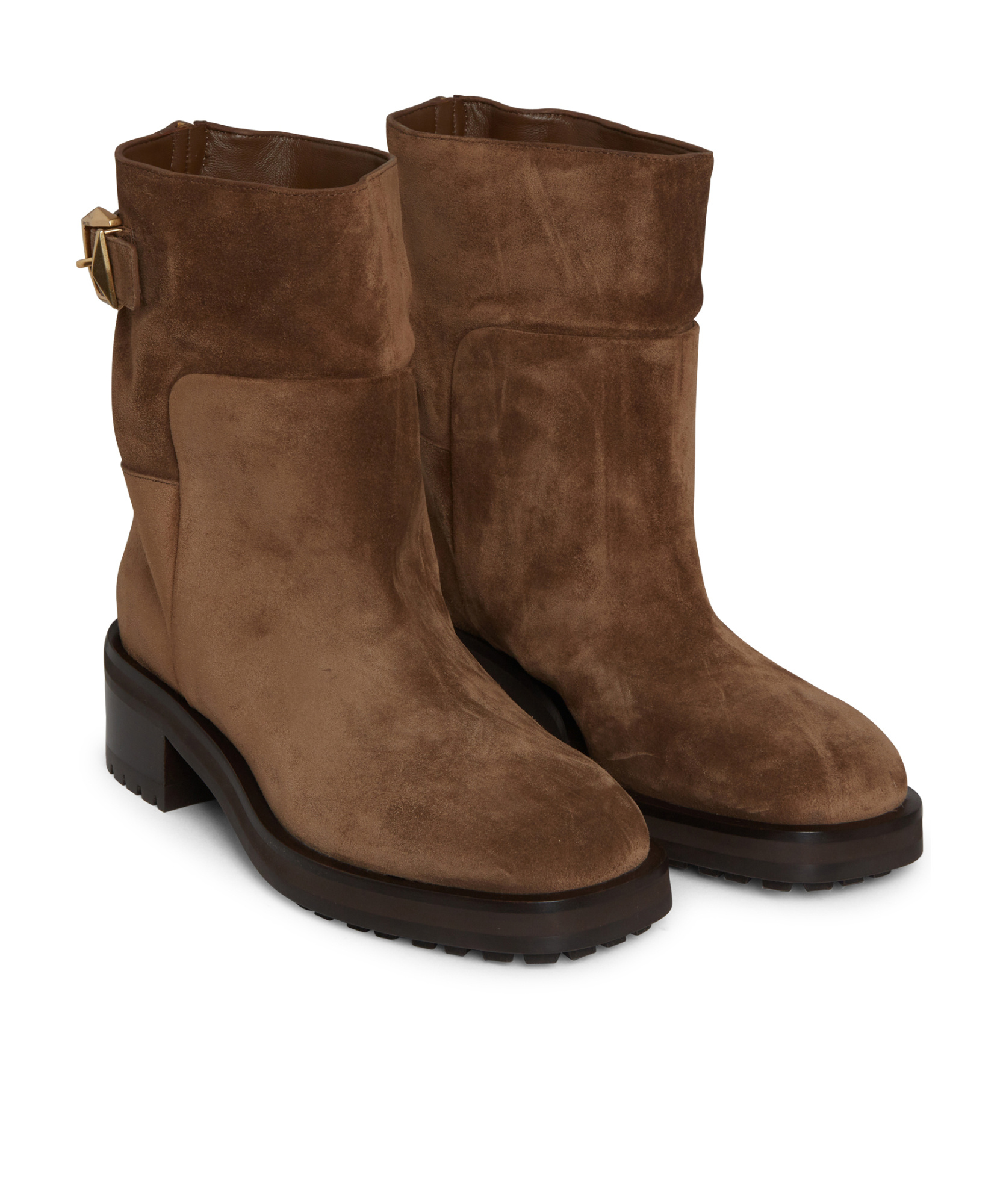 Jimmy Choo Brooklyn 50 Suede Ankle Boots In Brown
