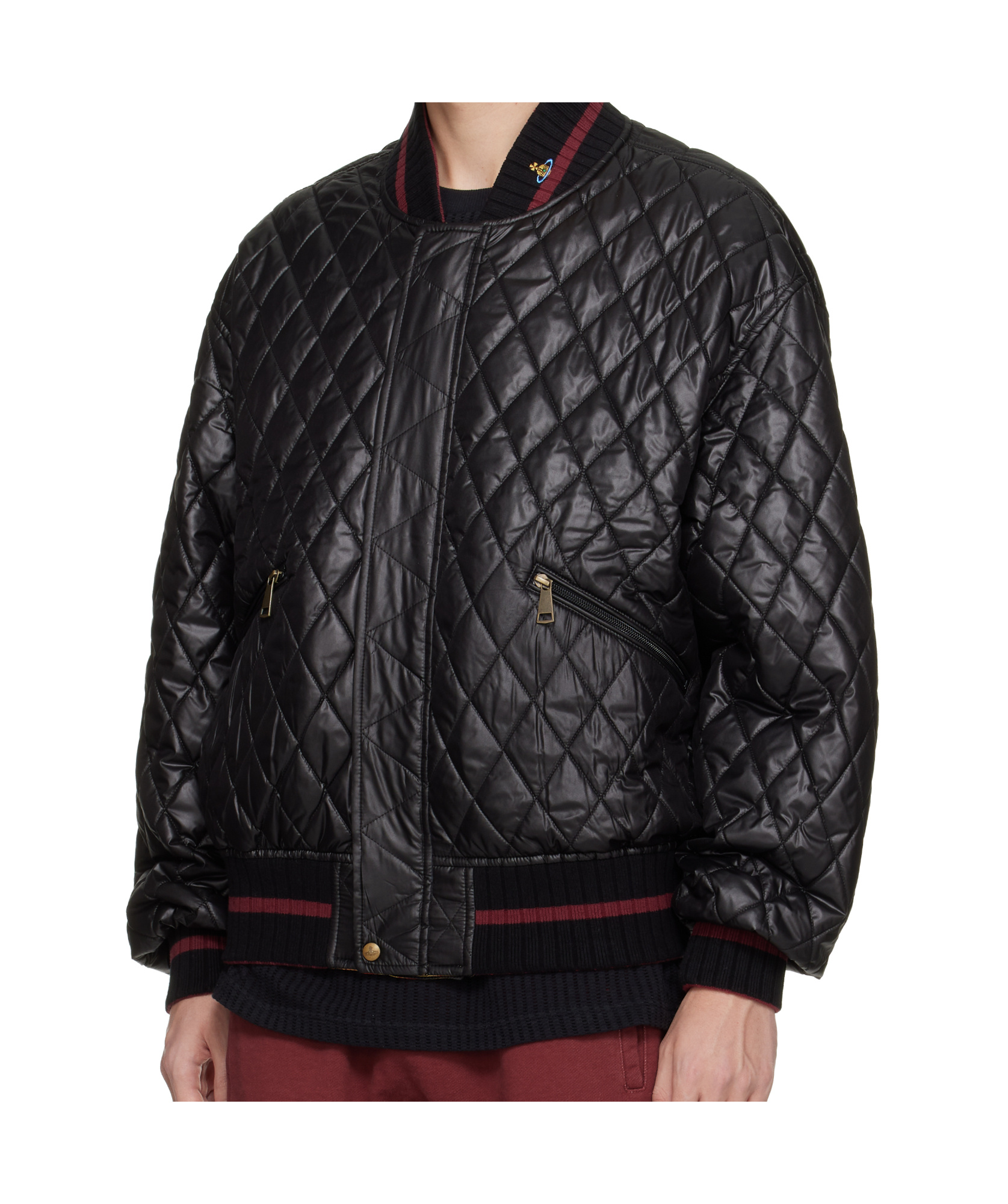 Vivienne Westwood Yellow Bernardo Reversible Bomber Jacket In Yellow