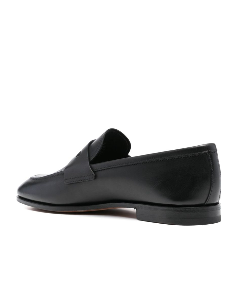 Church's Logo-debossed Leather Loafers In Black