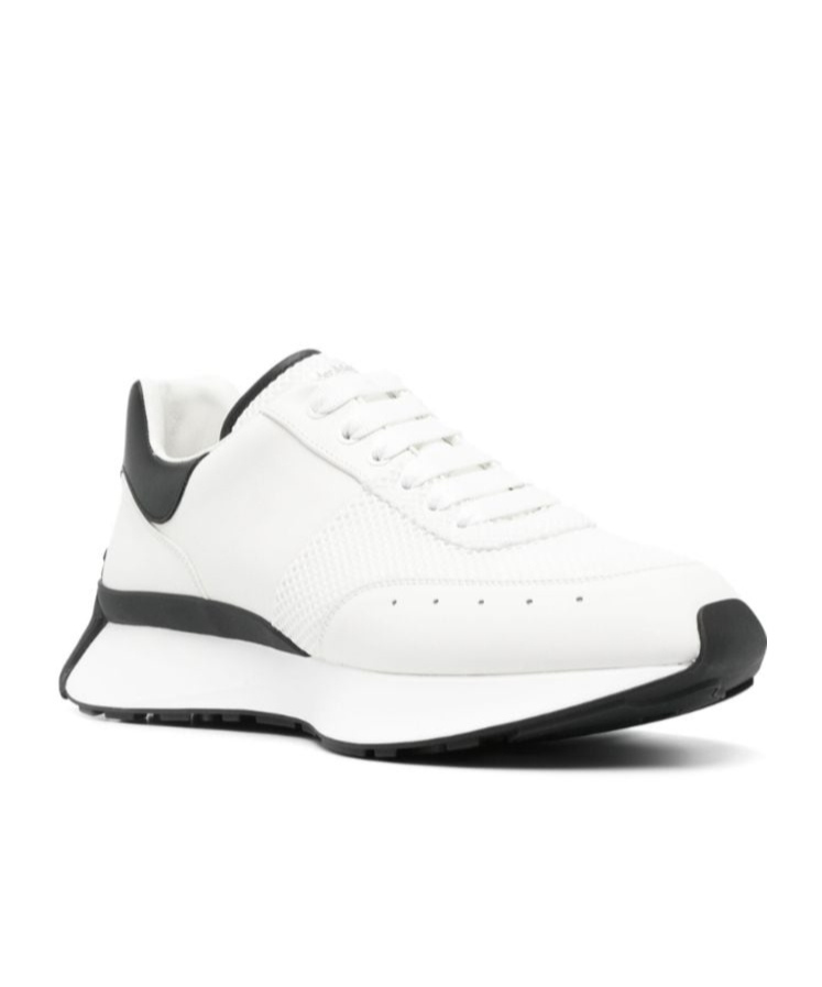 Alexander Mcqueen White Logo Sneakers In White
