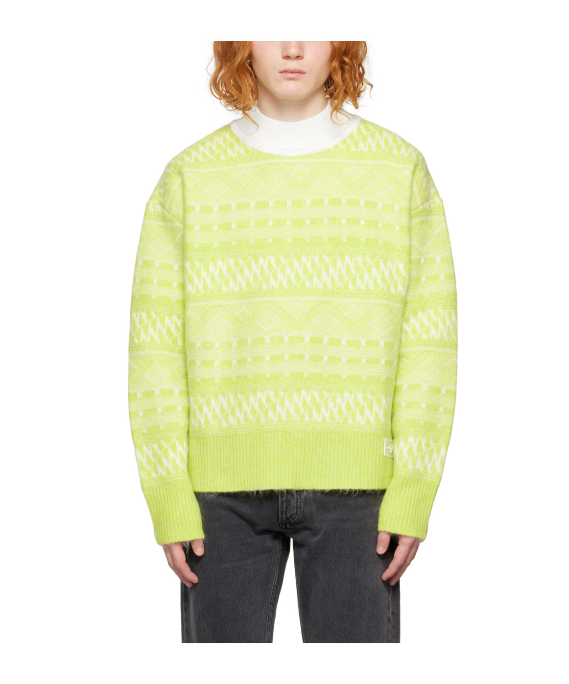 Eytys Jacquard Pattern Sweater In Yellow