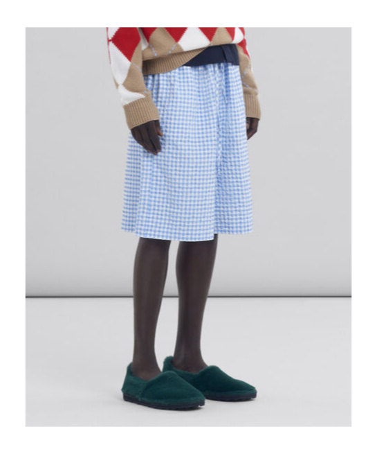 Marni Vichy Bermuda Shorts Bermuda And Short Light Blue In Blue