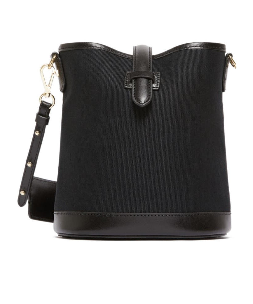WEEKEND MAX MARA SMALL CANVAS BUCKET BAG