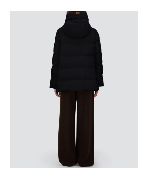 Herno Jacket In Bi-stretch Lurex Wool In Black