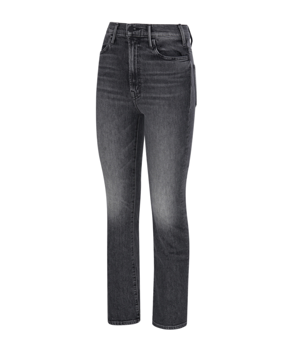 Mother The Hustler Flood High-waisted Jeans In Blue