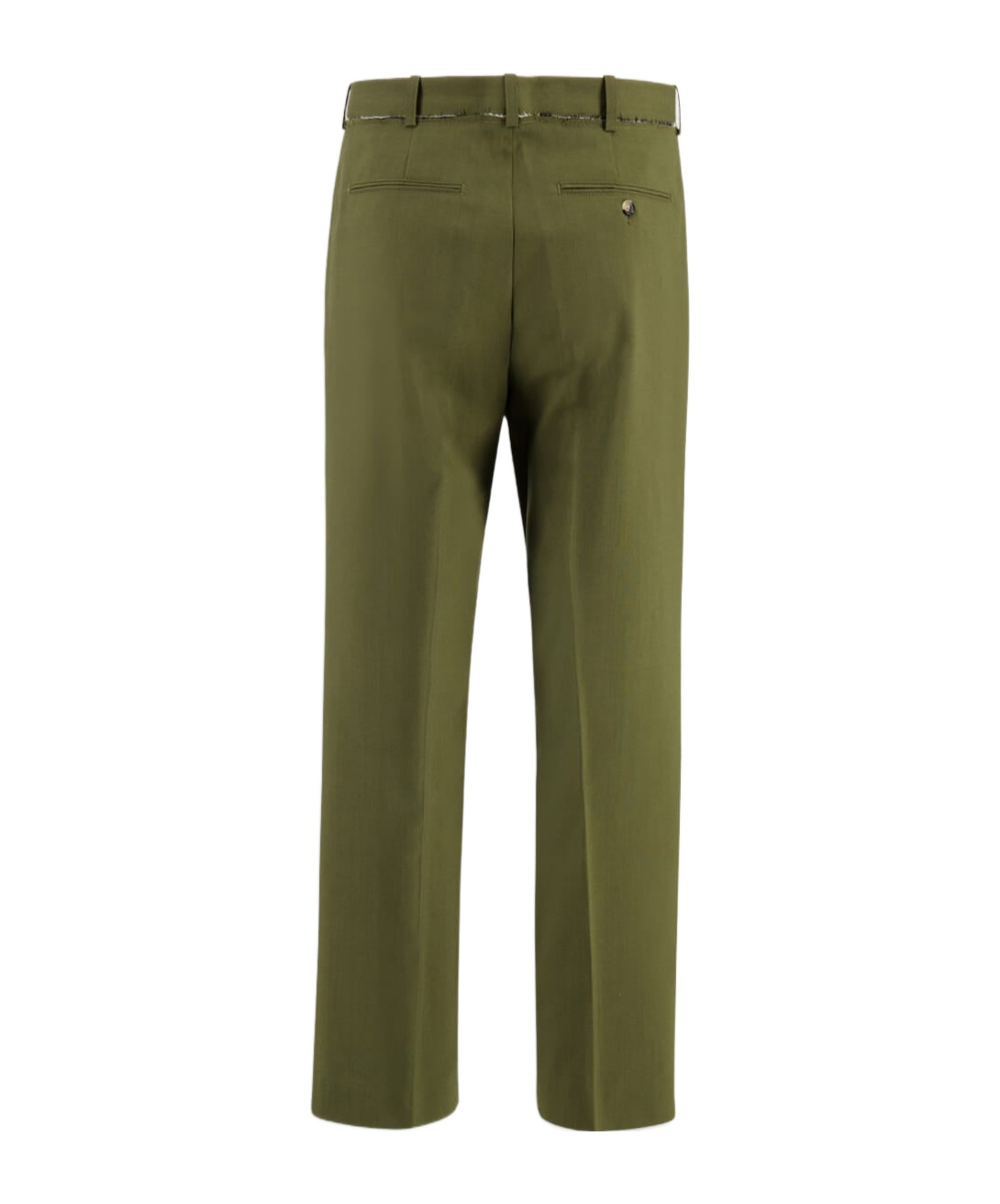 Marni Pleat-detail Wool Trousers In Green