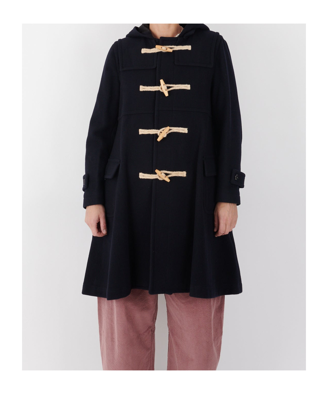 Comme Des Garçons Long-sleeved Coat In Black