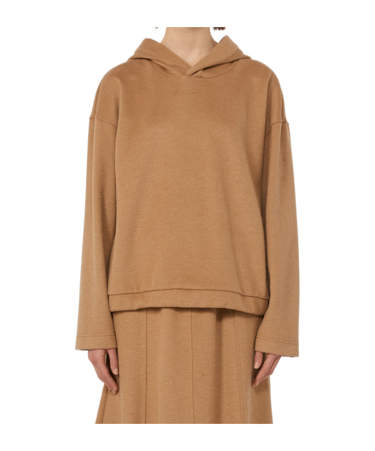 Weekend Max Mara Long-sleeved Sweatshirt In Brown