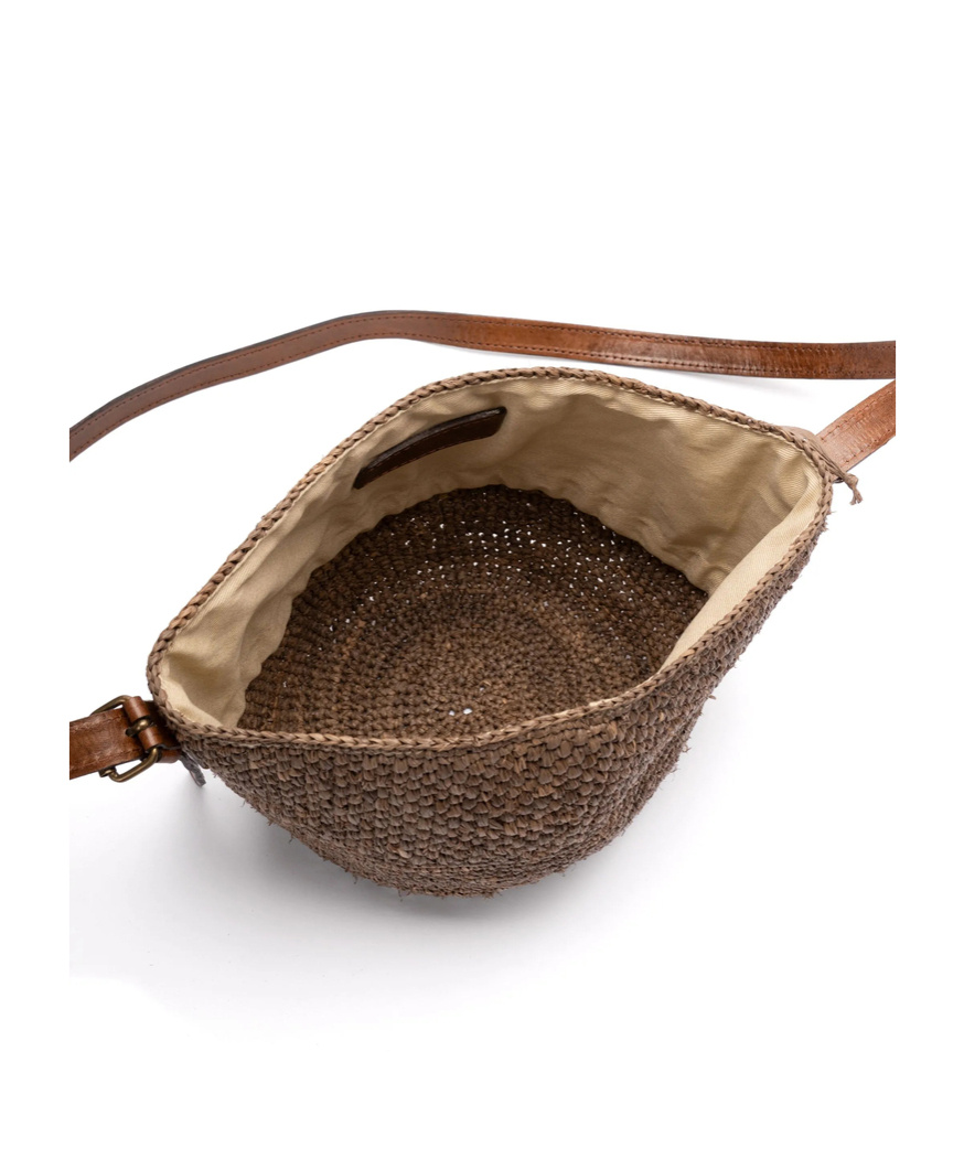 Ibeliv Woven Basket Bag In Brown