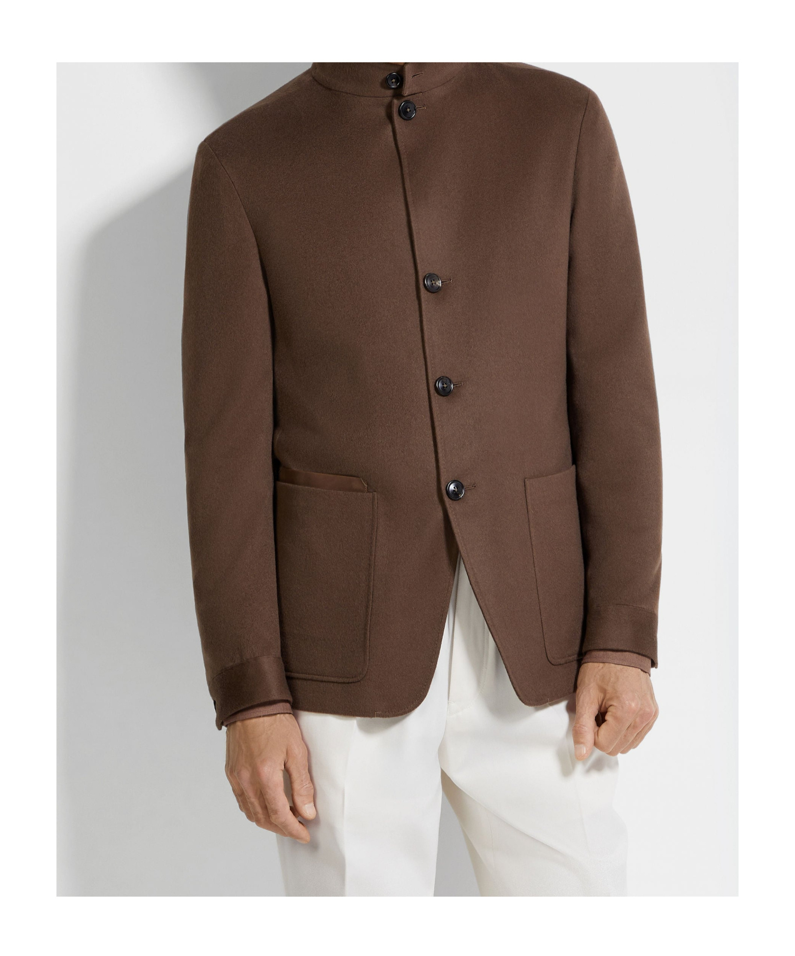 Zegna Oasi Cashmere Il Conte Jacket In Brown