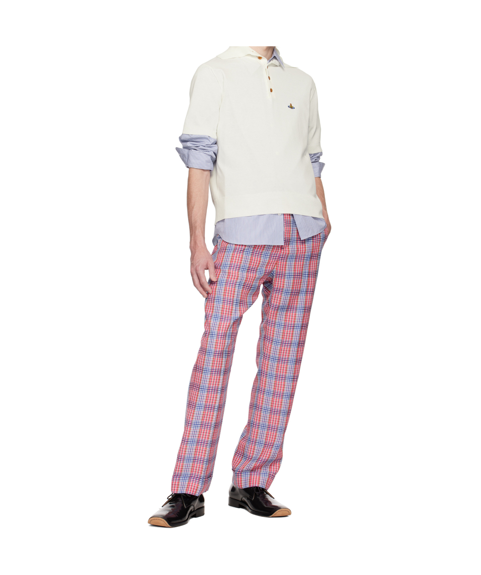 Vivienne Westwood Red & Blue Doc Trousers In Red  Blue