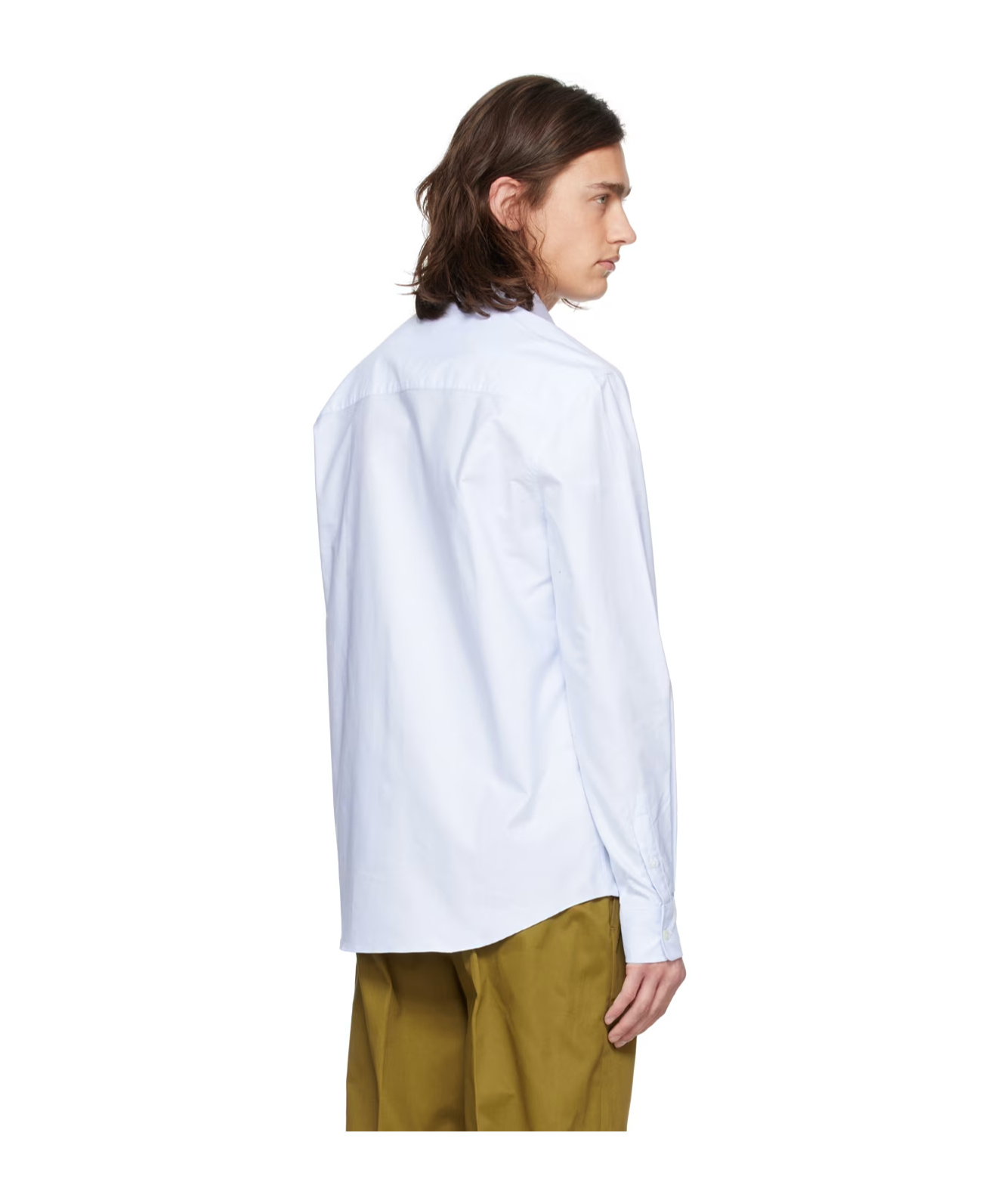 Maison Kitsuné Handwriting Long-sleeved Shirt In White