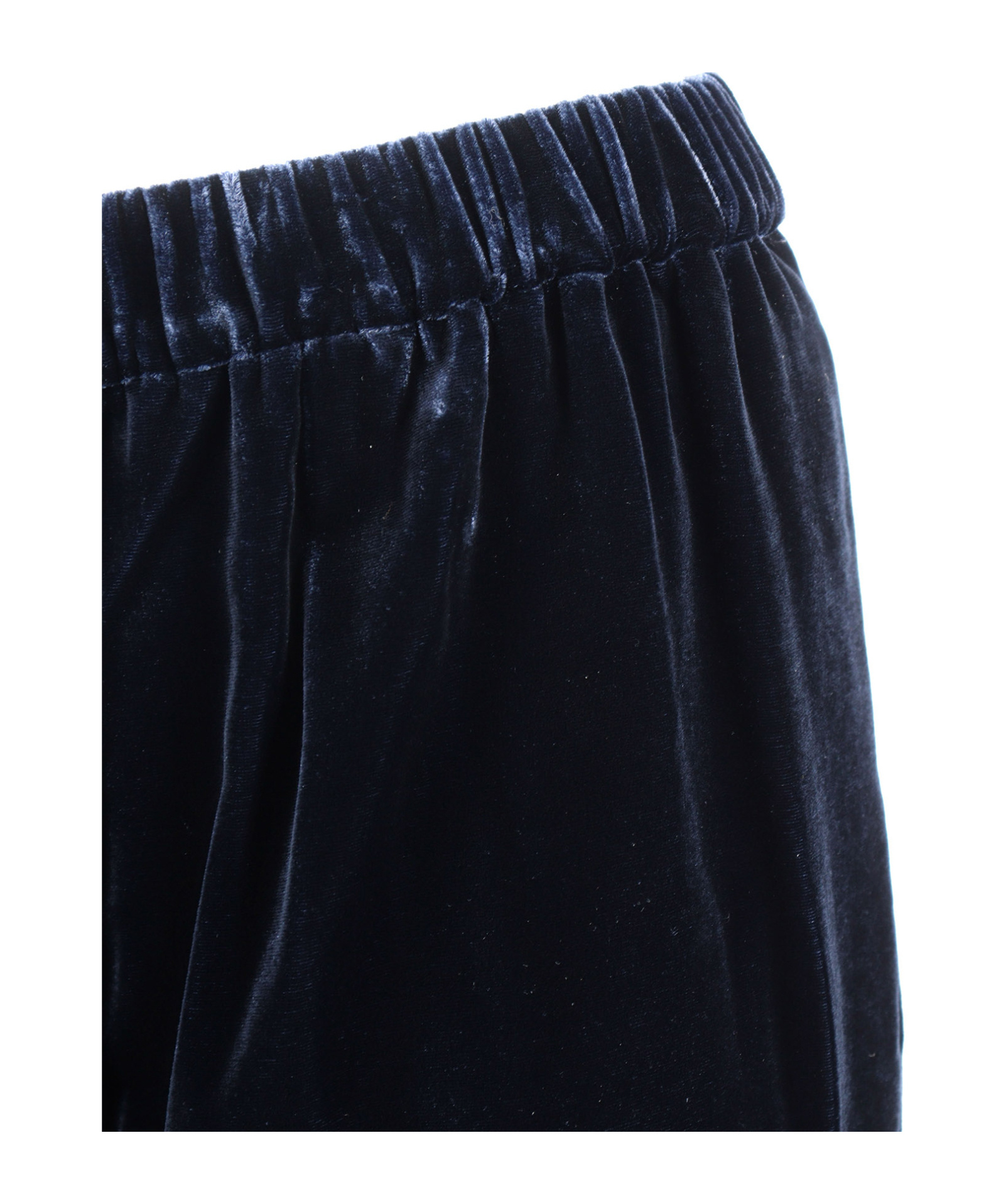 Aspesi Relaxed-fit Black Long Pants With Elegant Draping In Blue