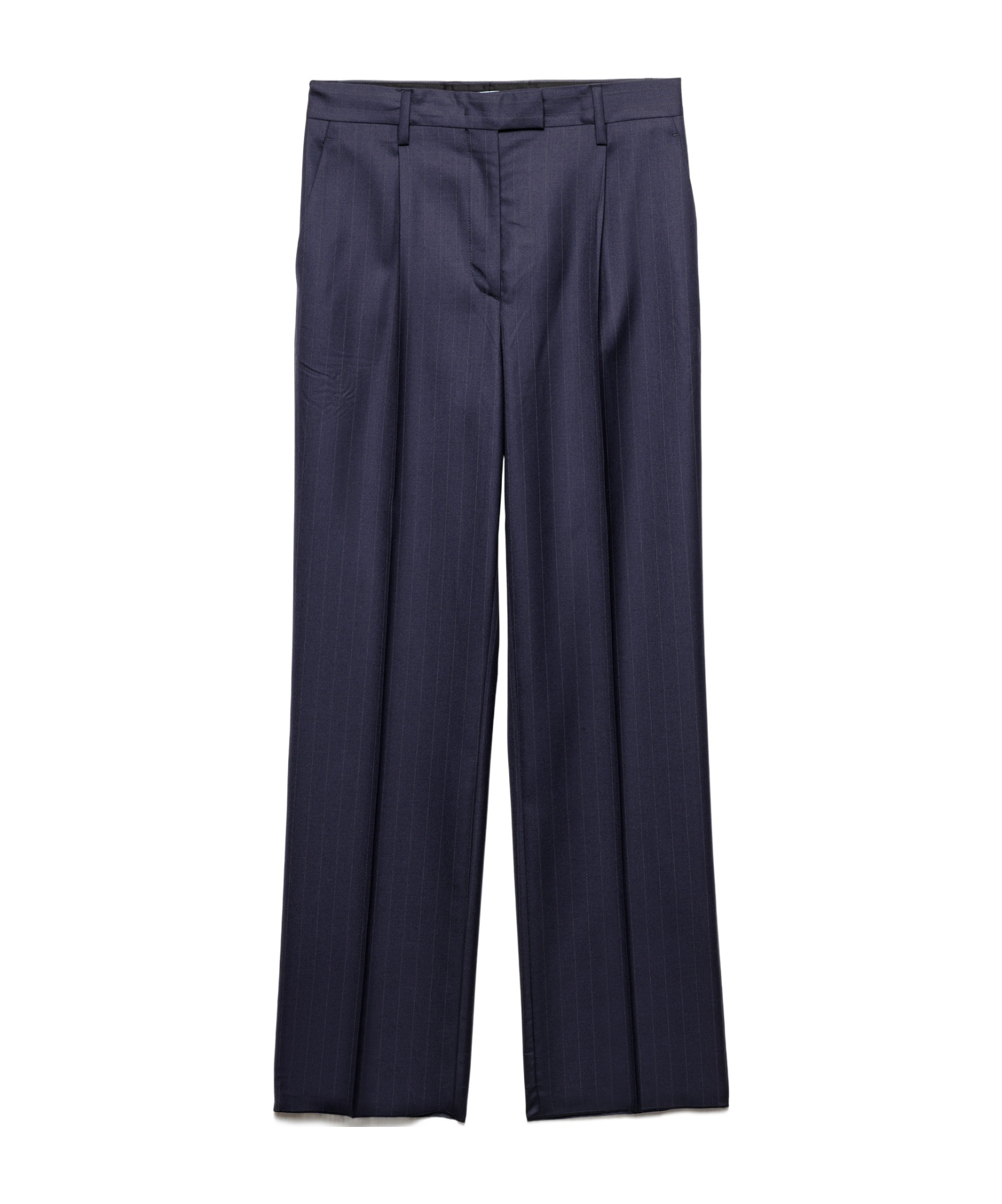 Prada Belt Loops Slacks In Navy Blue