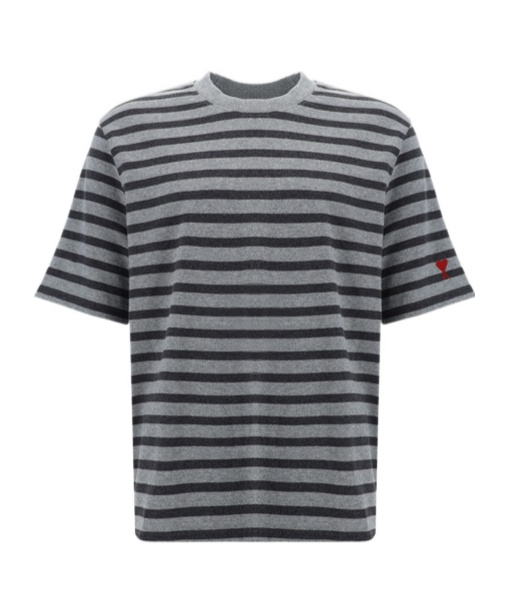 Ami Alexandre Mattiussi T-shirt In Gray