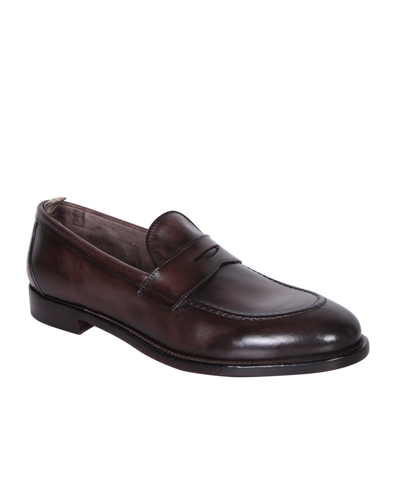 Officine Creative Tulane 003 Leather Penny Loafers In Black