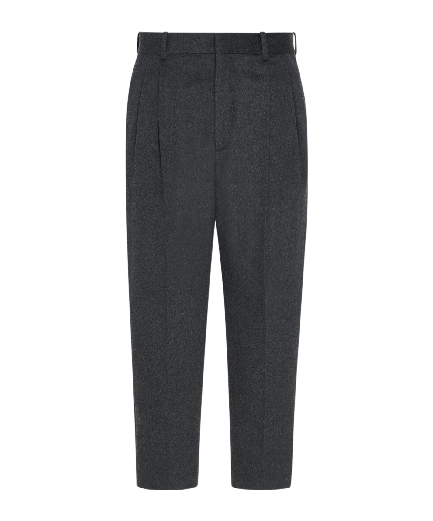 The Row Elastic Waist Casual Pants In Charcoal-grey
