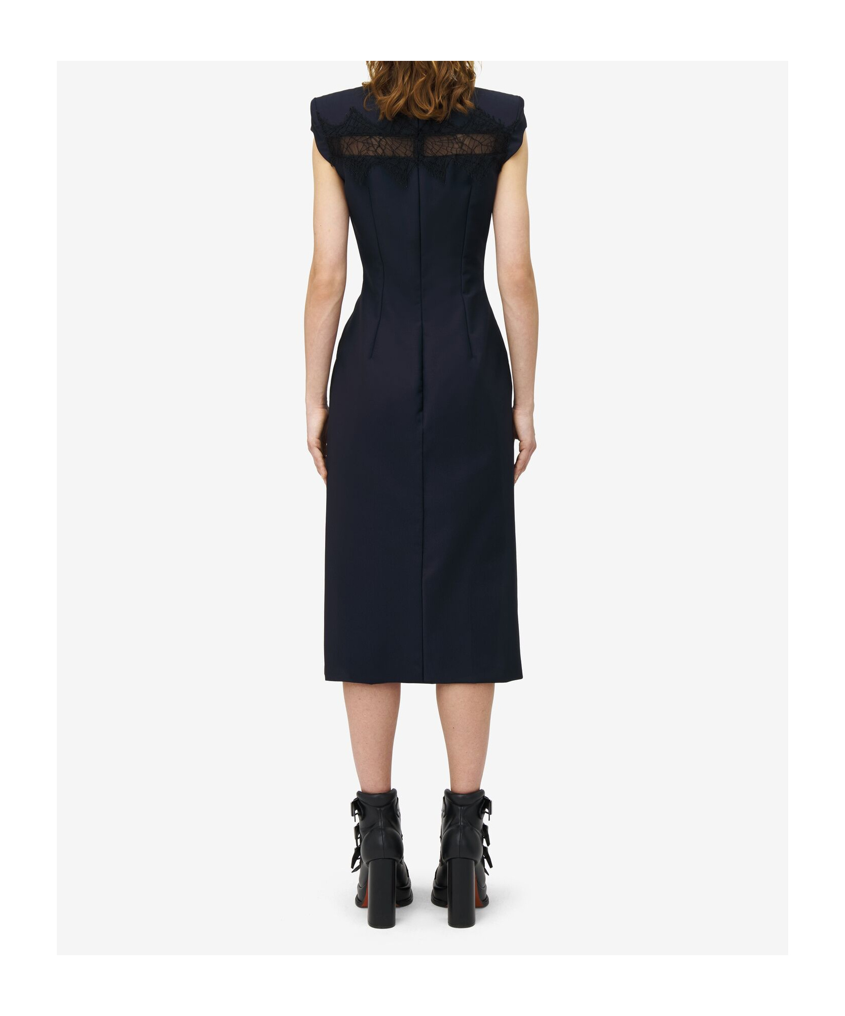 ALEXANDER MCQUEEN TAILORED PENCIL MIDI DRESS
