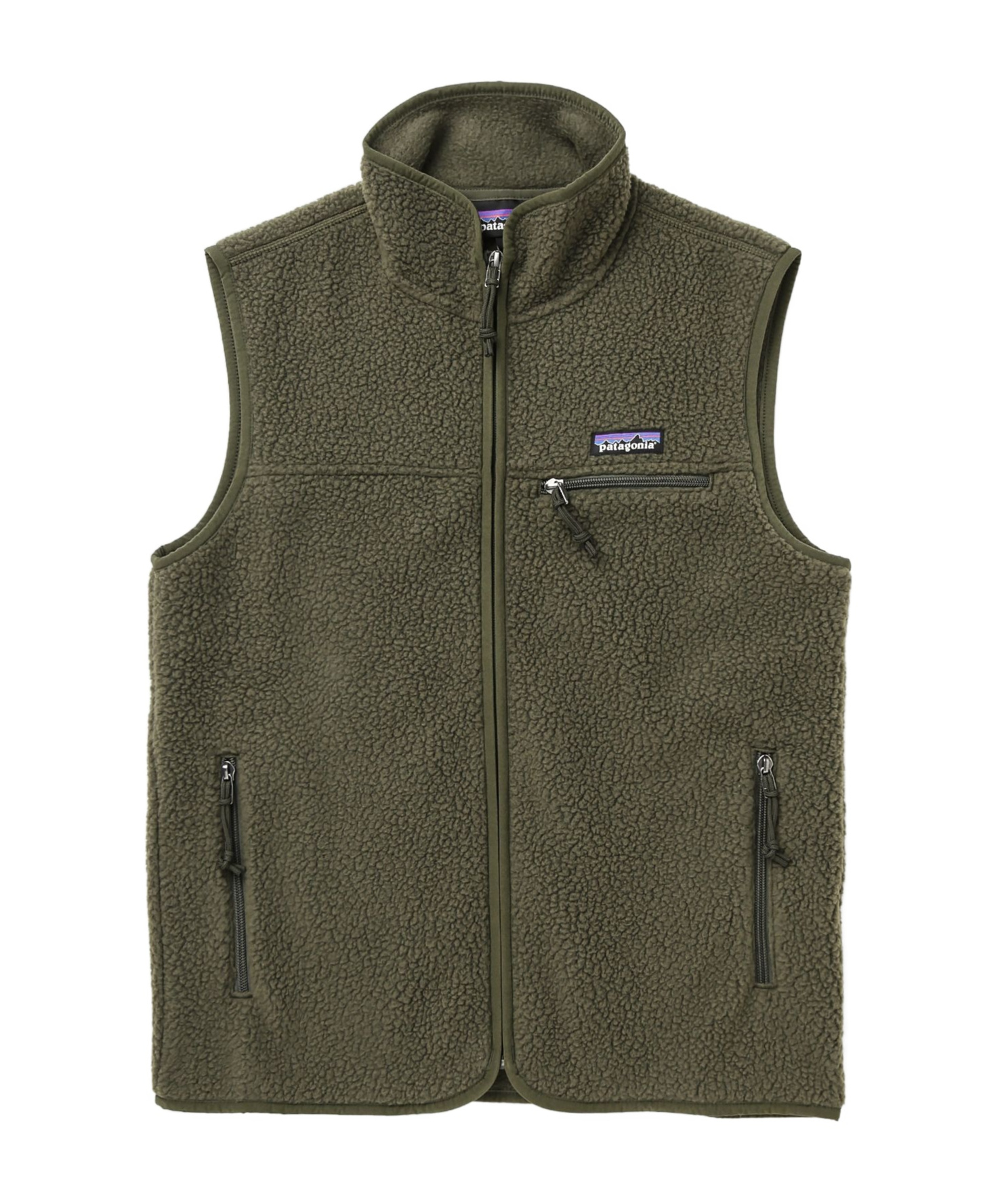 Patagonia Retro Pile Fleece Vest In Green