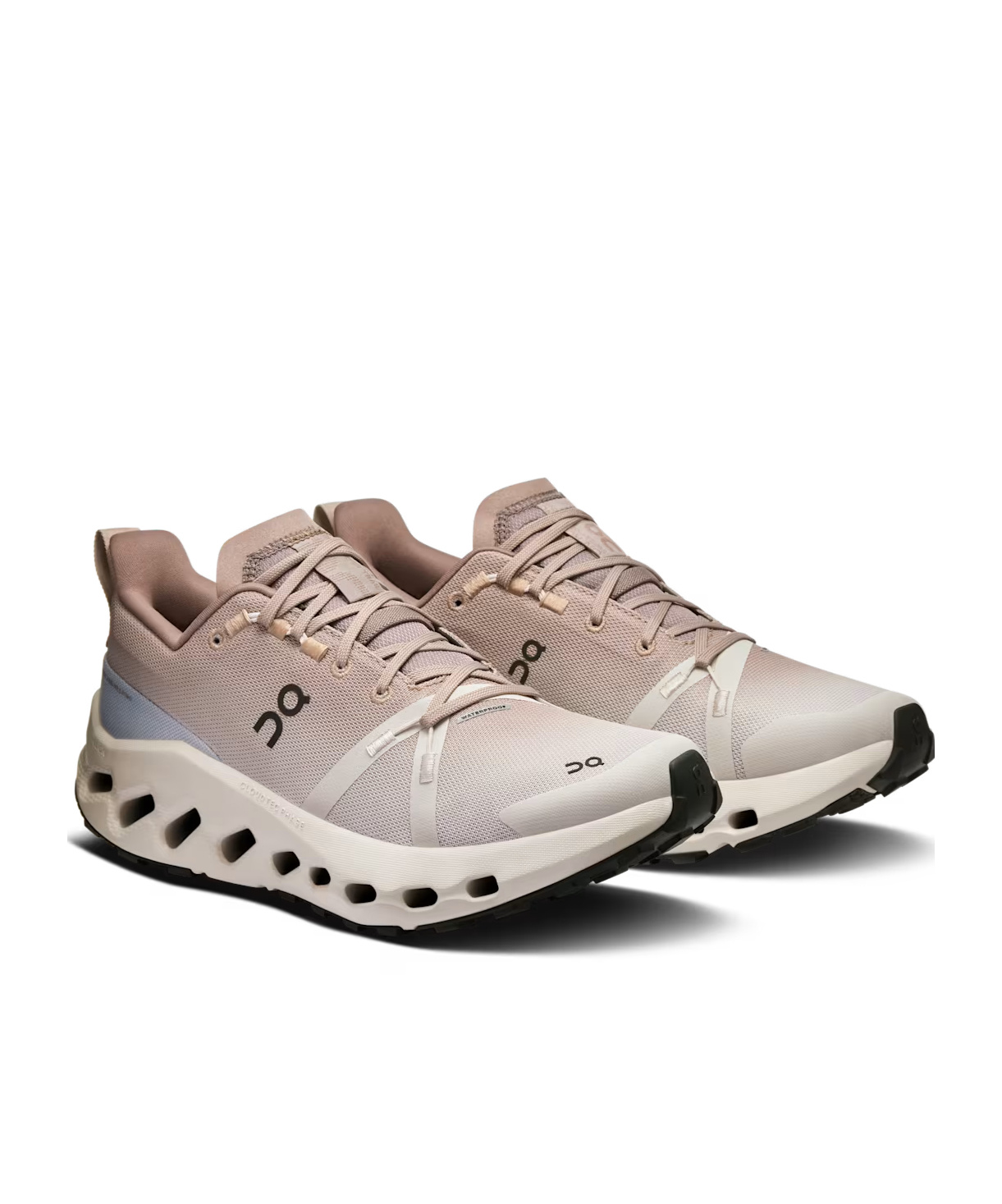 On Cloudsurfer Trail Waterproof Sneakers In White