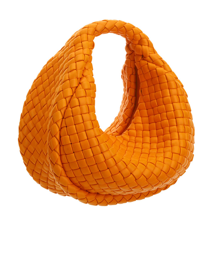 Bottega Veneta Jodie Intrecciato Tote Bag In Orange