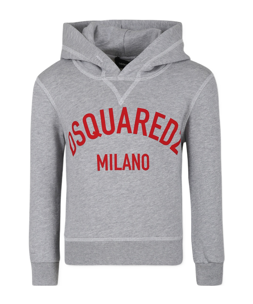 Dsquared2 Long-sleeved Hooded Hoodie In Gray