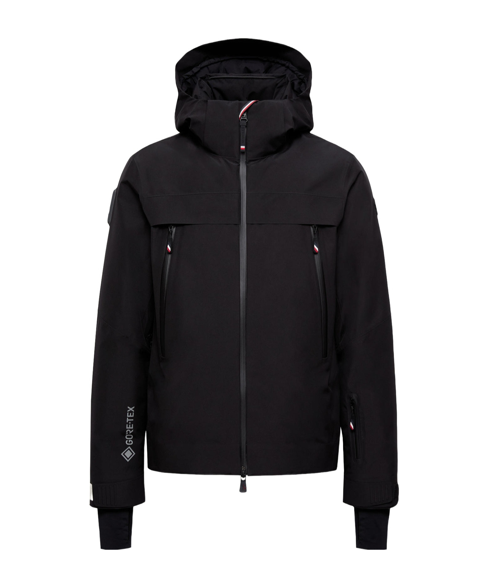Moncler Balmhorn Hooded Gore-tex Down Ski Jacket In Black
