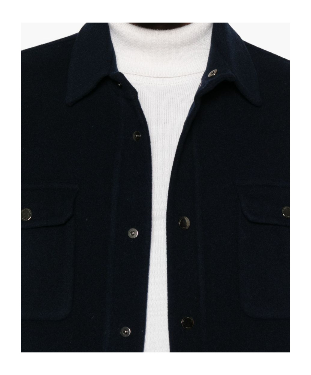 Paolo Pecora Long-sleeved Casual Jacket In Black