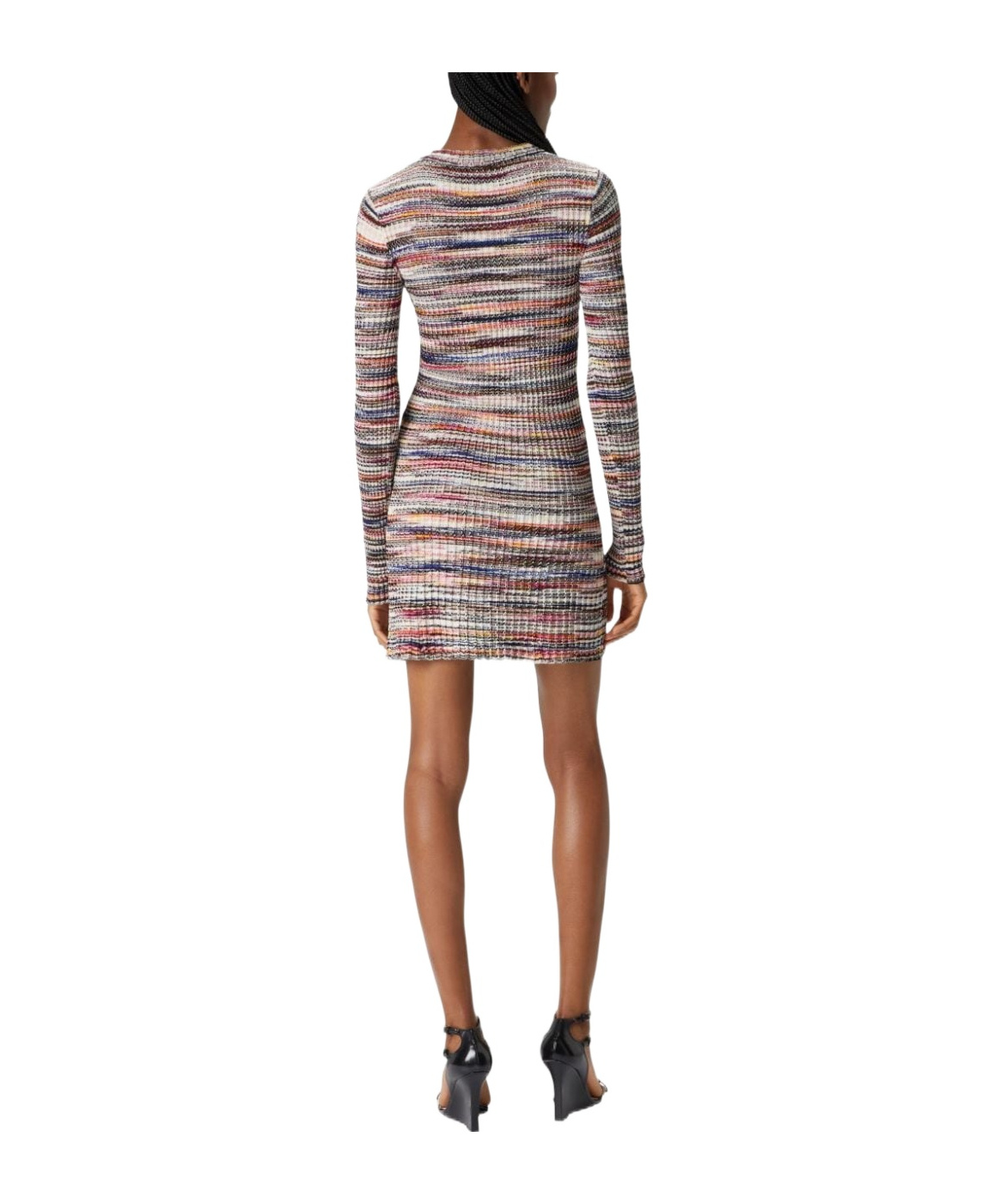 Missoni Striped Short Dress In Multi