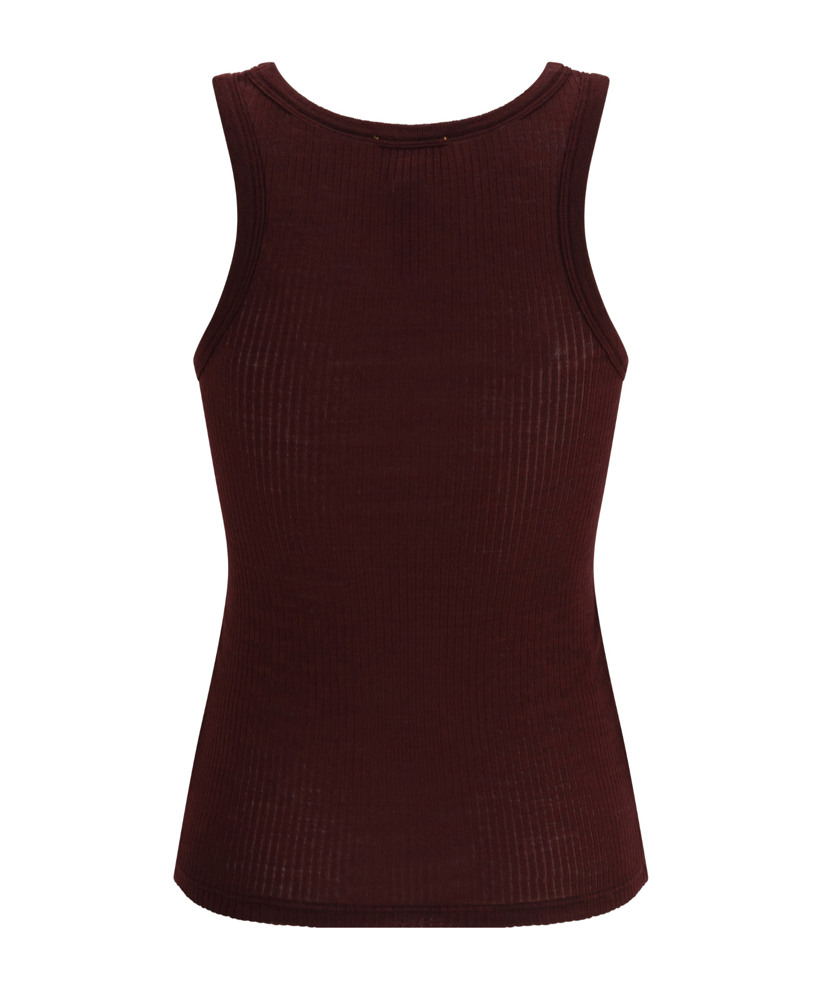 Forte Forte Halter-neck Tank Top In Wool Jersey In Brown