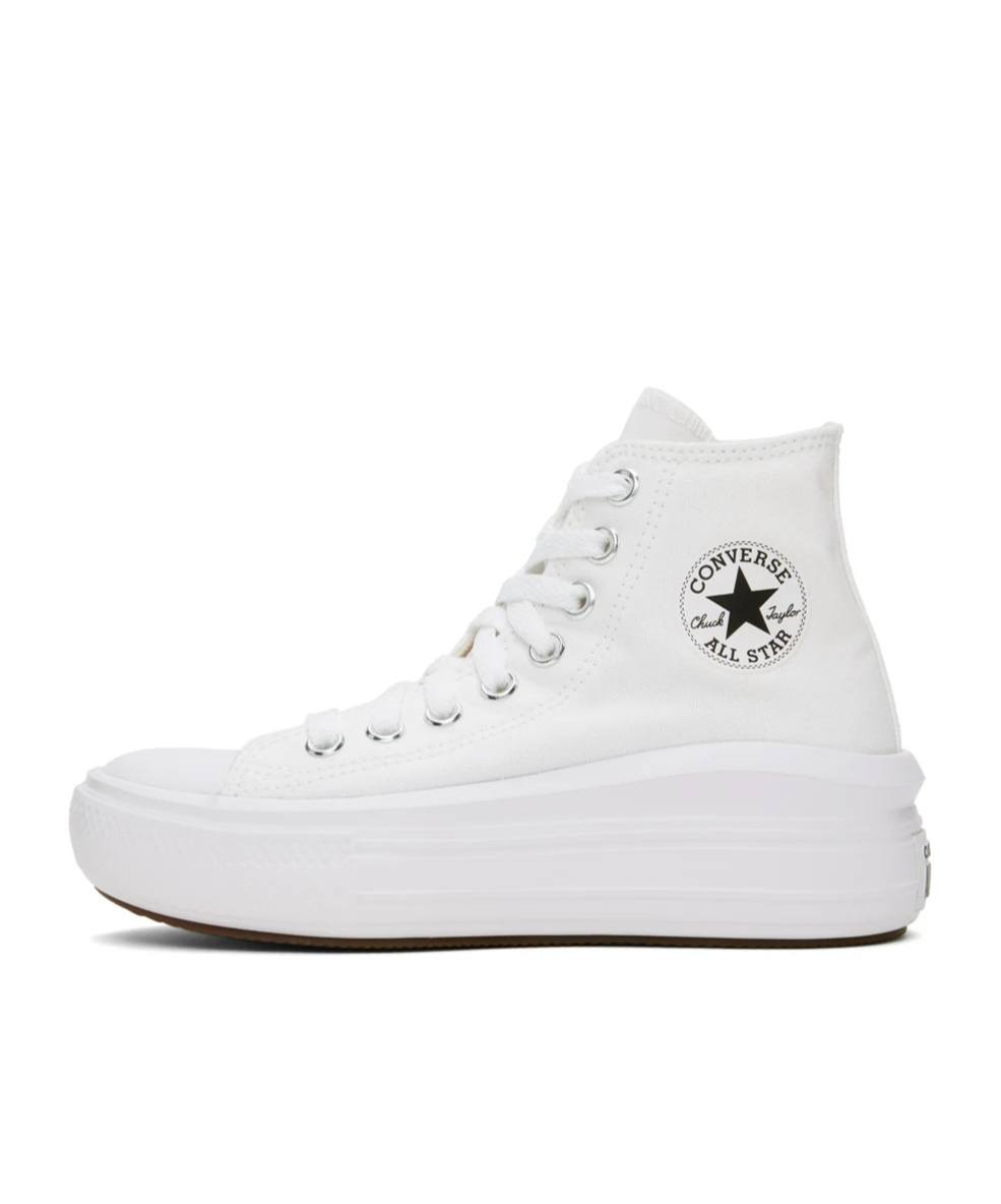 Converse Chuck Taylor All Star Move High-top Casual Trainers In White