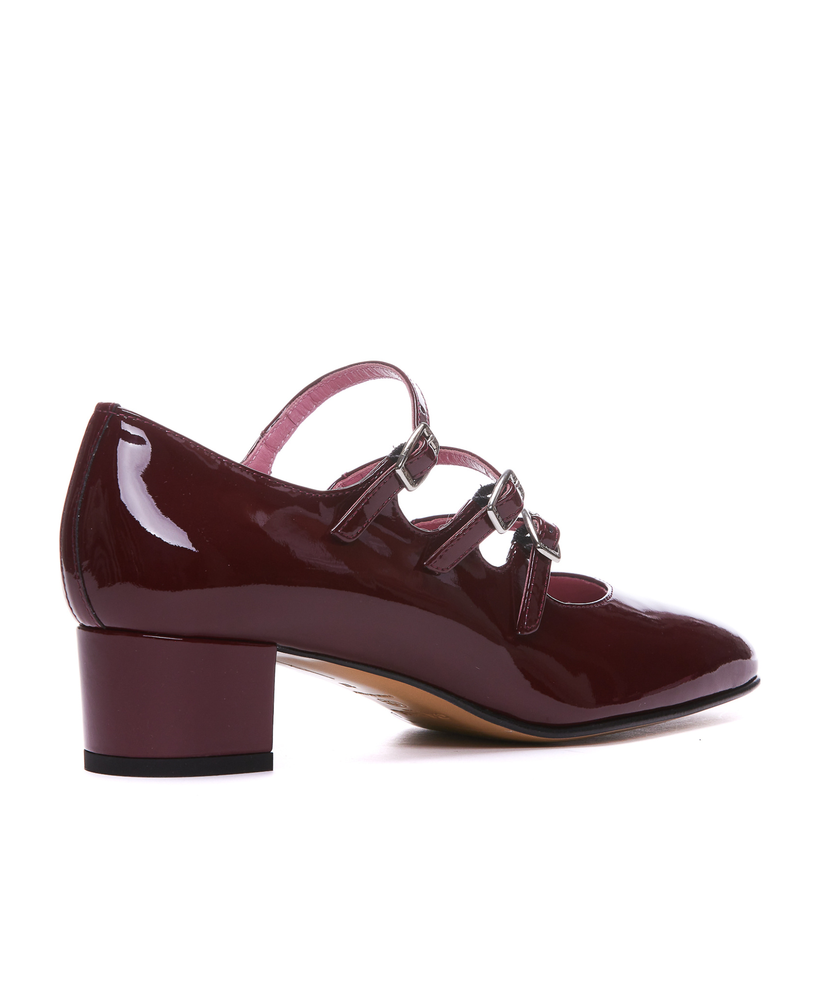 Shop Carel Paris Carel Triple Strap Heel Pumps In Red