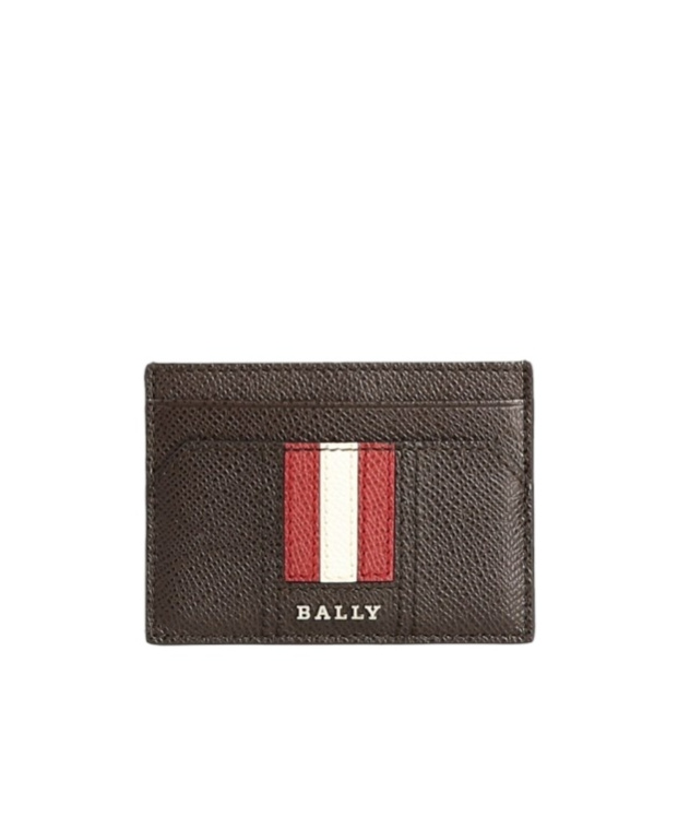 Bally Classic Striped Card Bag In Multicolor