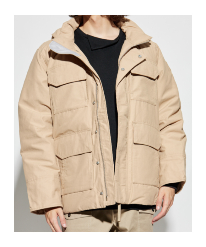 Canada Goose Maitland Hooded Down Jacket In Neutral