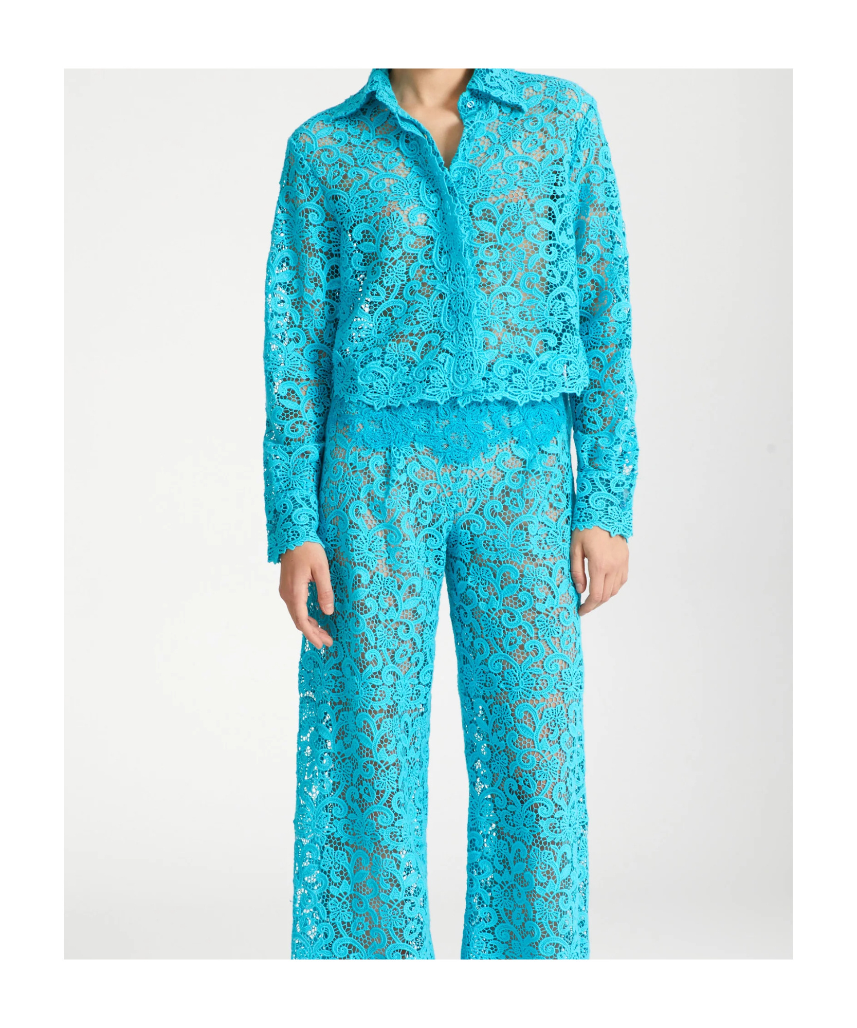 Ermanno Scervino Floral-lace Shirt