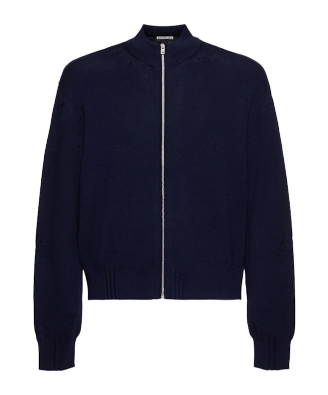 Acne Studios Zippered Long-sleeved Sweater