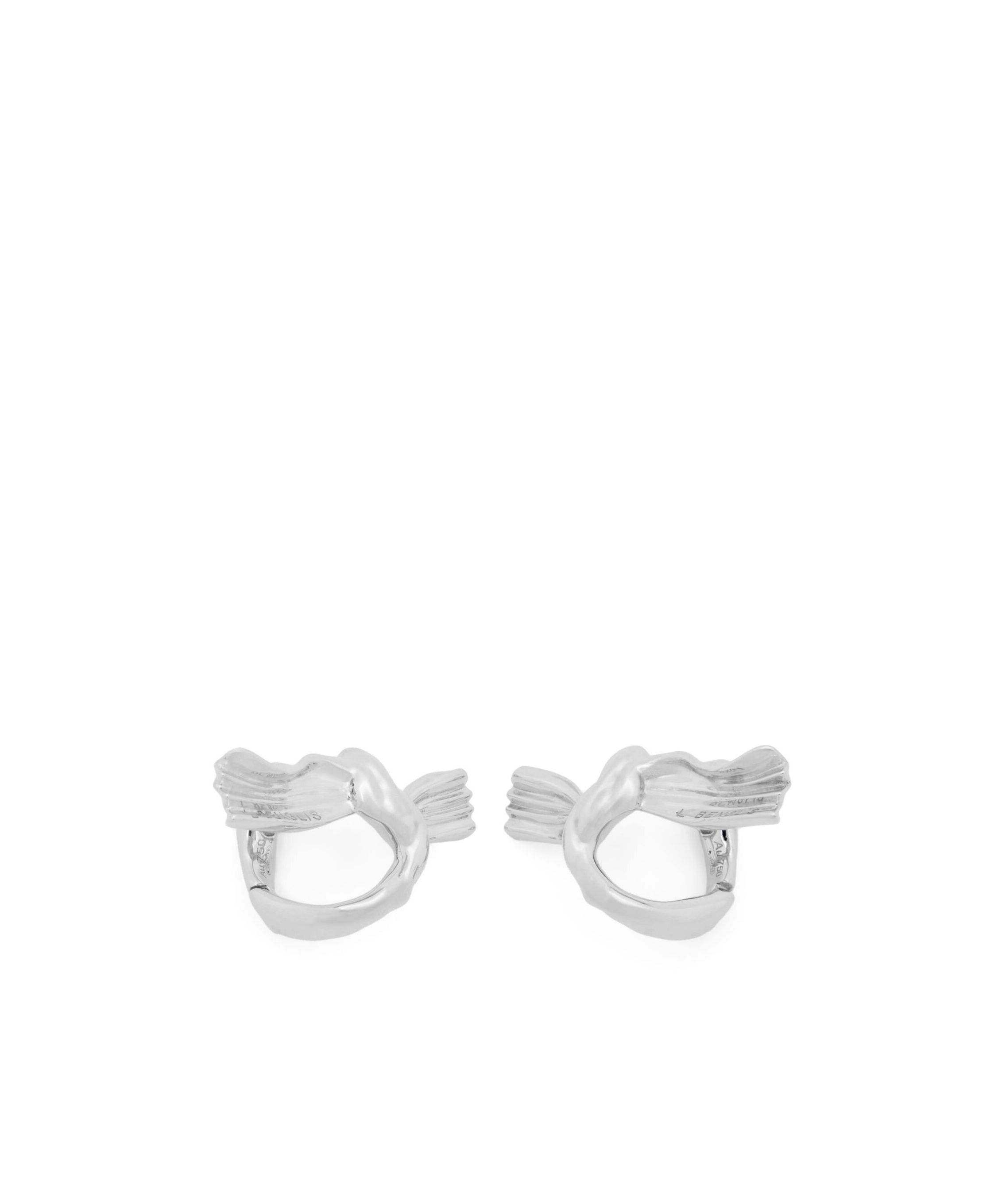 Loewe Knuckle Not Earrings In White Gold In Metallic