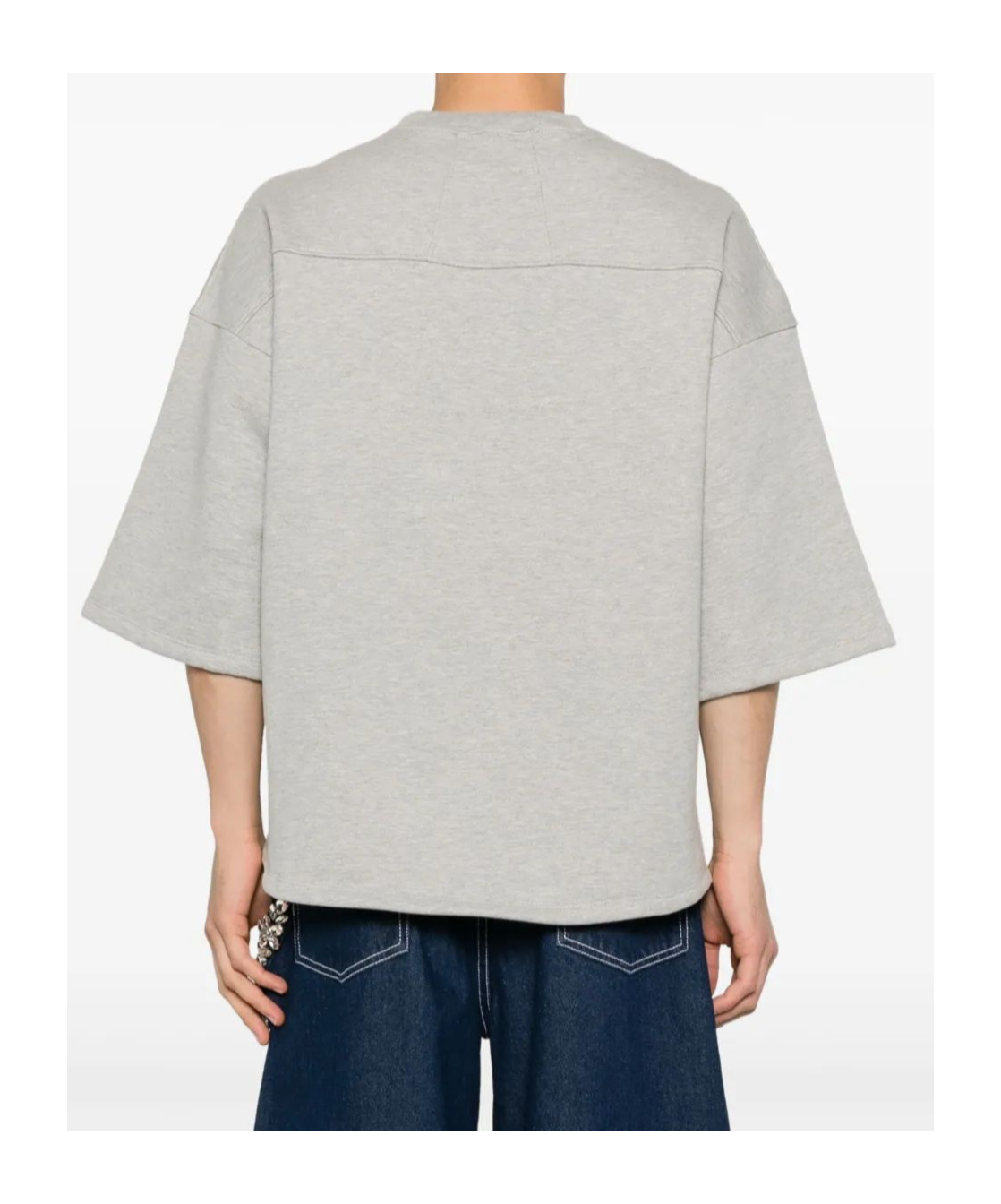 Rhude Round Neck Short Sleeve T-shirt In Grey