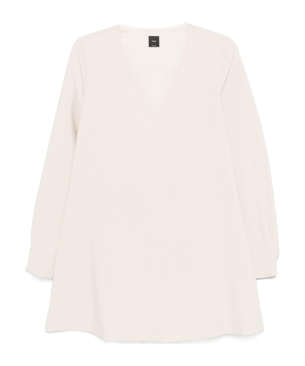 Pinko Mini Dress With Square Neckline In White