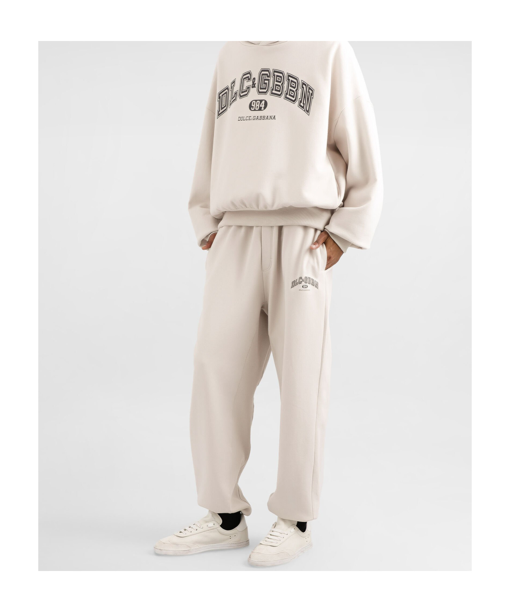 Dolce & Gabbana Knitted Jogging Pants In Pink
