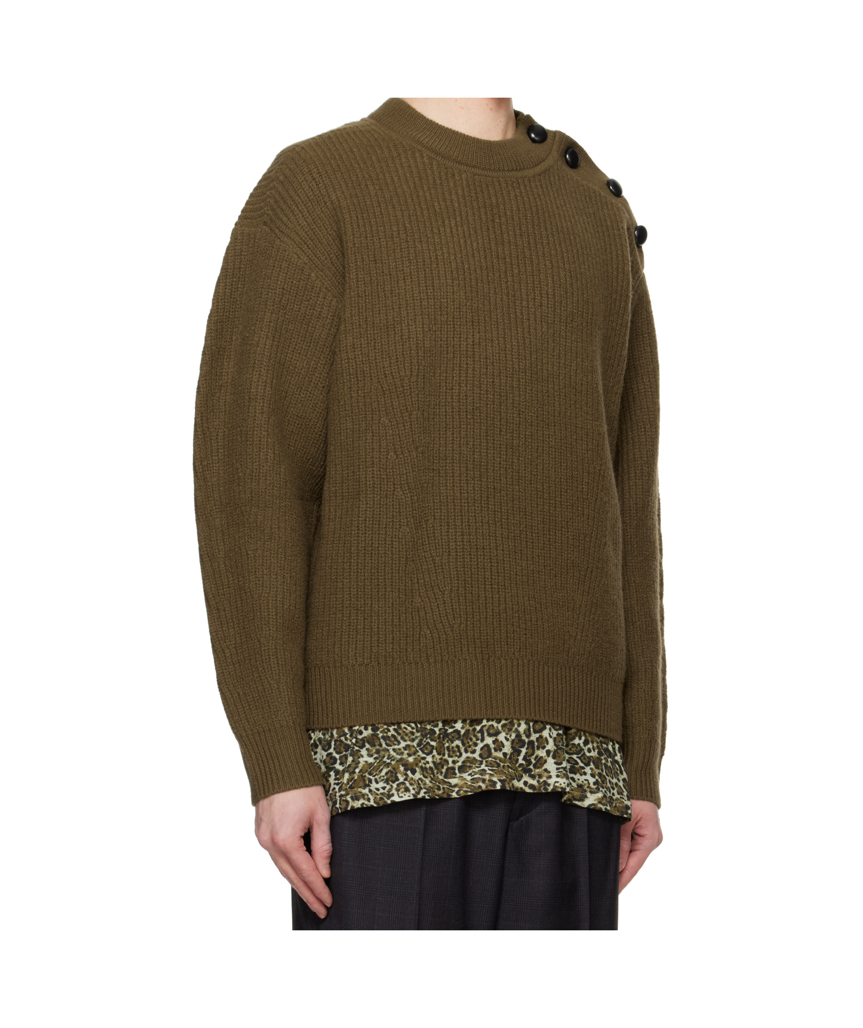 Isabel Marant Khaki Rudel Sweater In Green