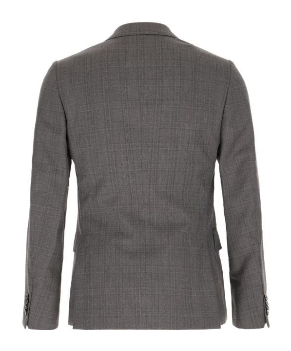 Zegna Grey Suit Wool Back Vent In Gray