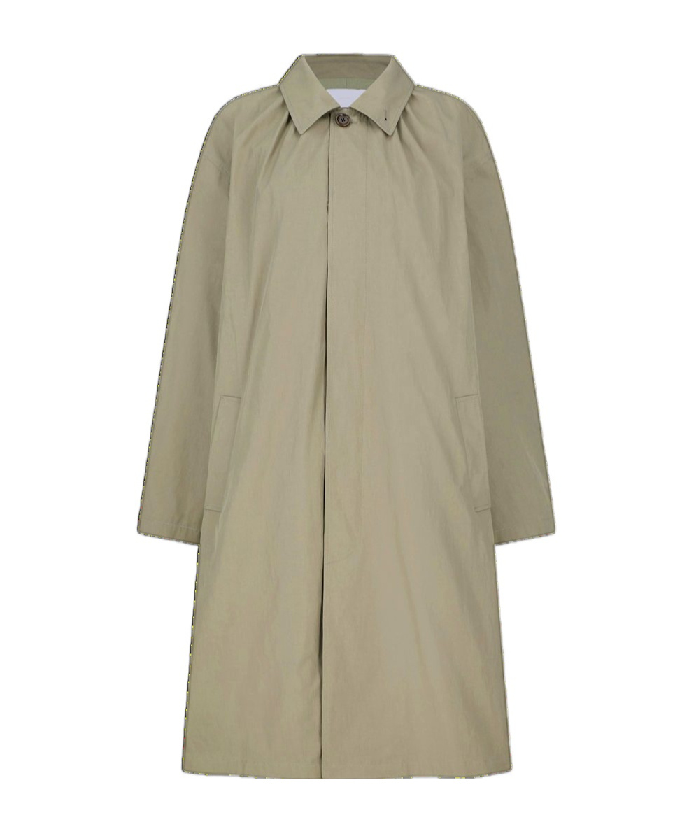Amomento Pleated Jacket In Khaki
