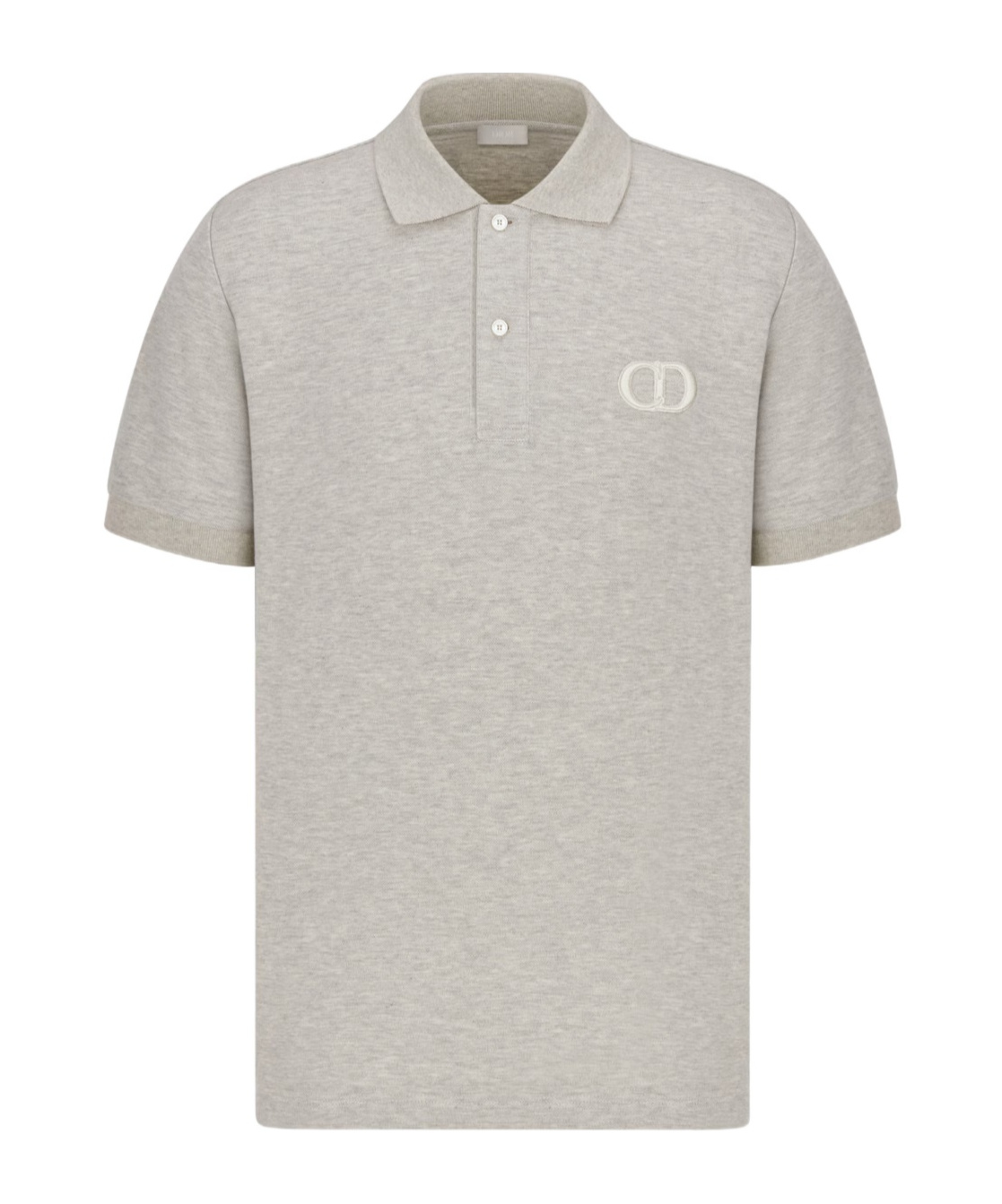 Shop Dior Logo Details Polo Shirt In Gray