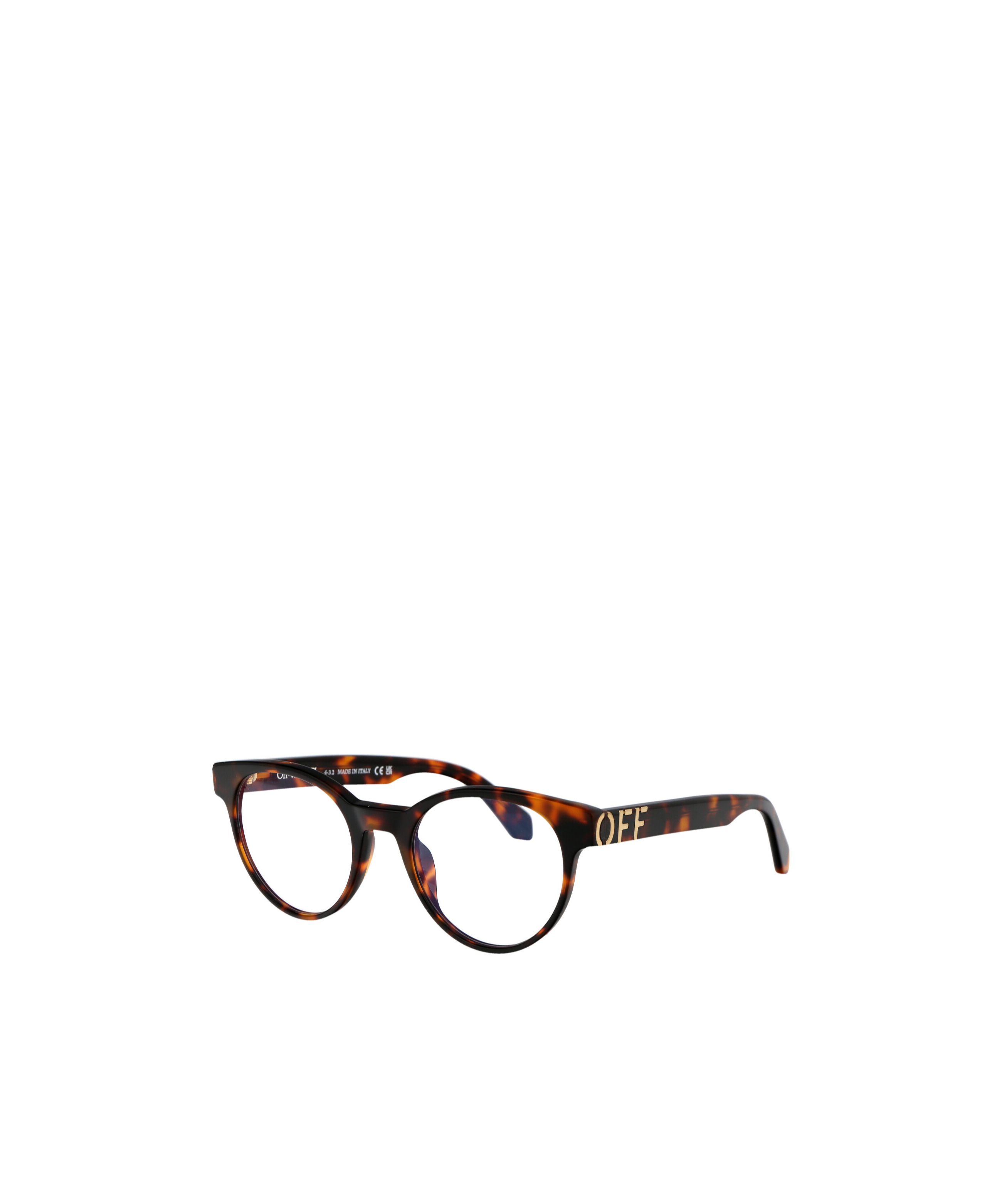 Off-white Round Frame Glasses In Black